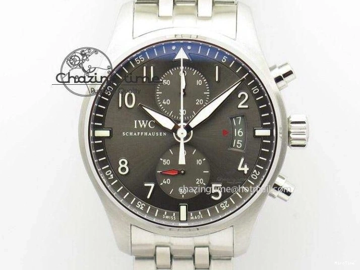 MIROTIME 0103 Casual Portuguese Chrono IW3716 Z+F 1:1 Best Edition White Dial on Blue Rubber Strap A 7016